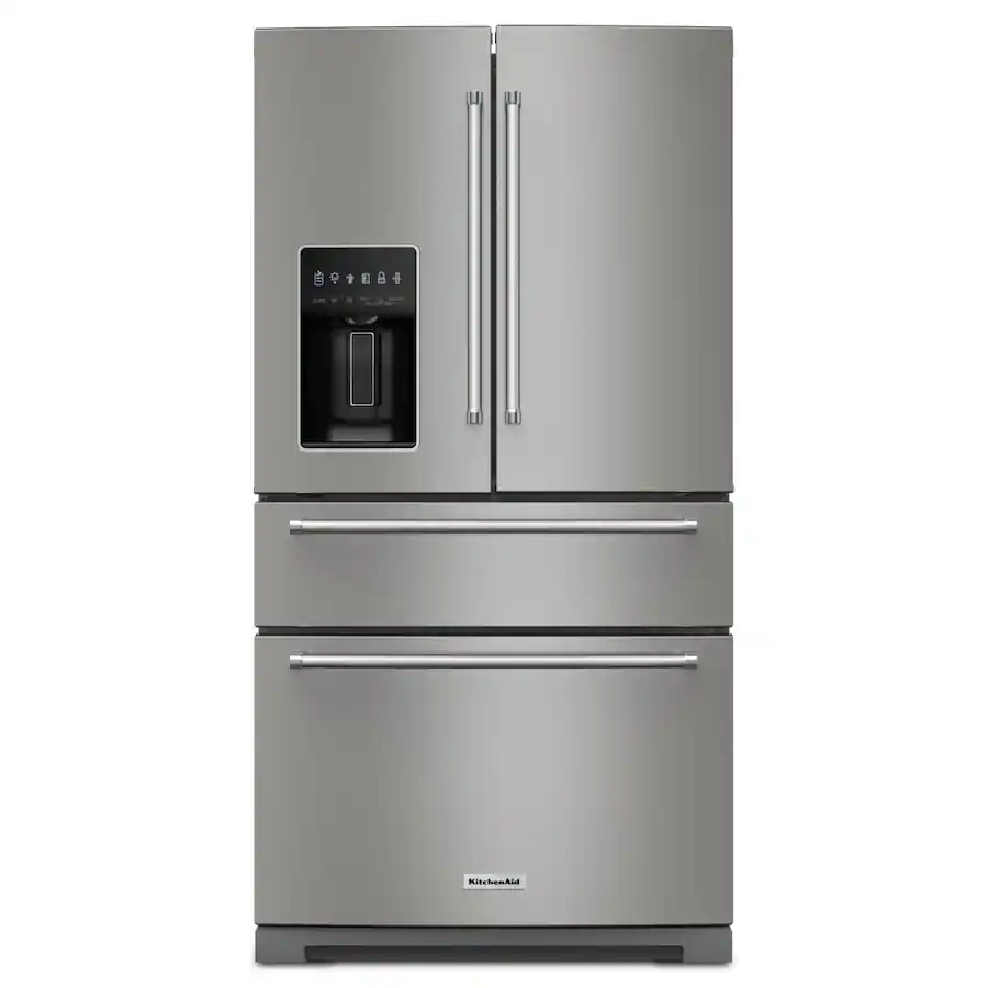 KitchenAid 26.2 Cu. Ft. Multi-Door French Door Refrigerator with Platinum Interior - Stainless Steel
