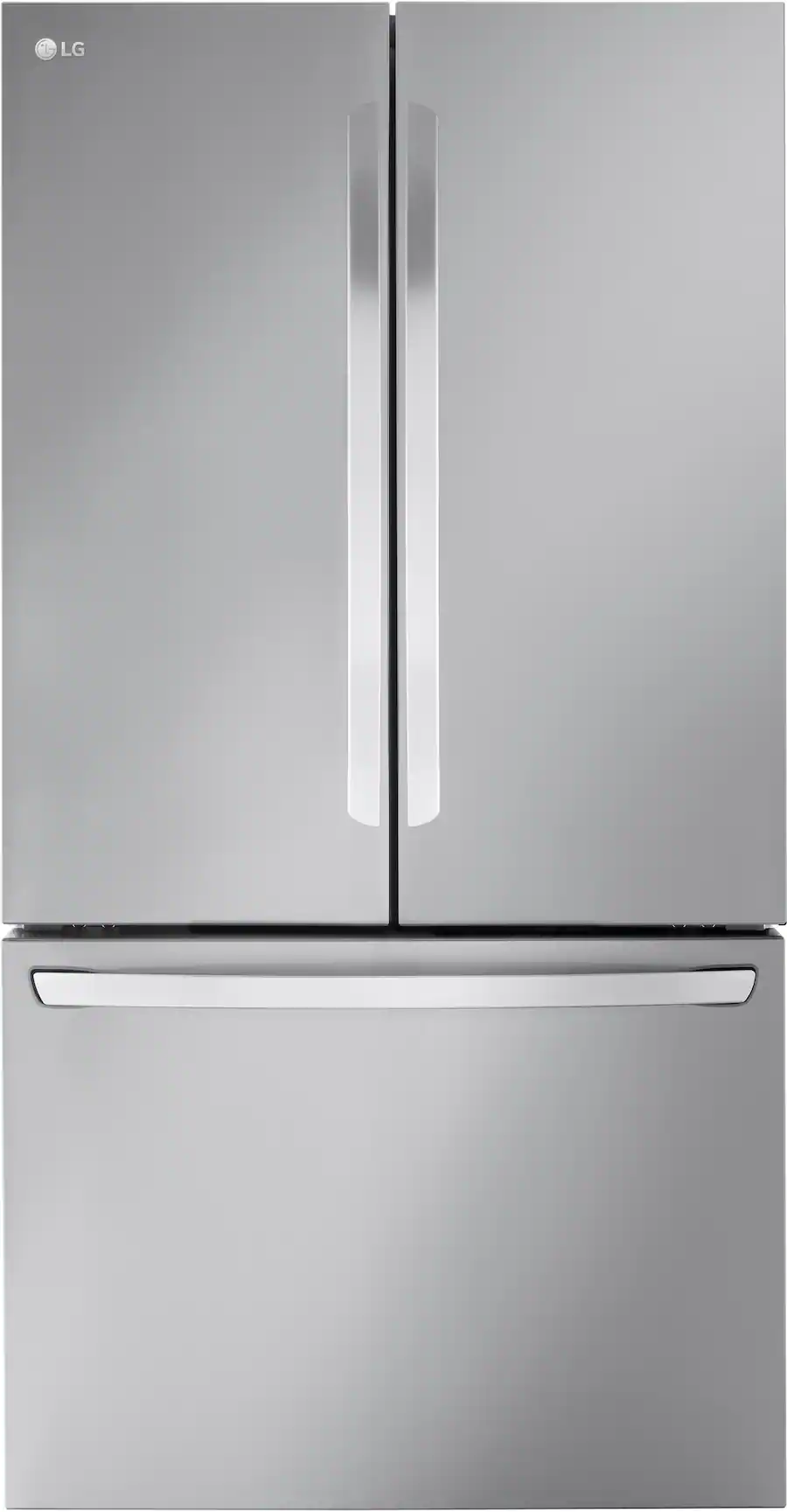 LG Counter-Depth MAX 26.5 Cu. Ft. French Door Smart Refrigerator with Internal Water Dispenser - Stainless Steel
